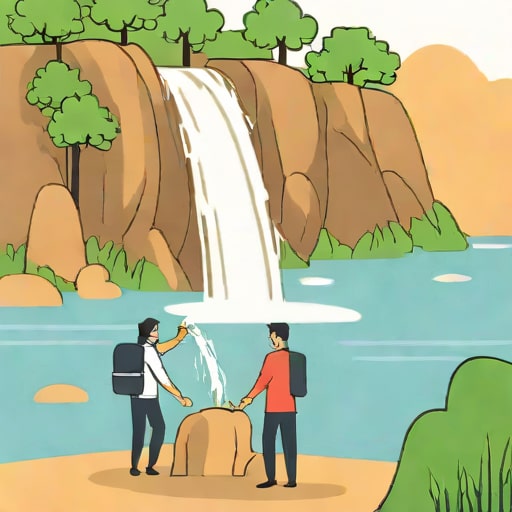 Couple Contaminate Waterfall