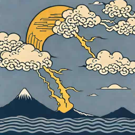 Did Hokusai Get Struck By Lightning