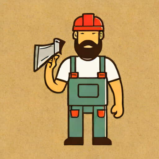 Easy Lumberjack Drawing