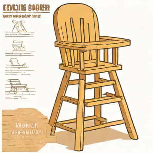Eddie Bauer Wooden High Chair