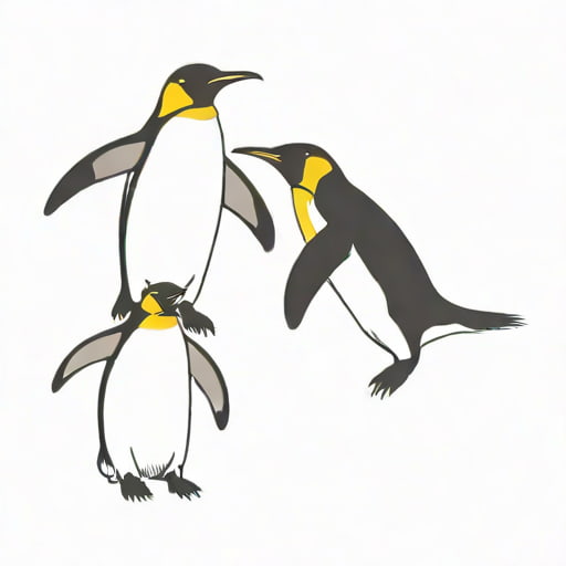 Emperor Penguins Jump