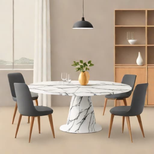 Extendable Marble Dining Table