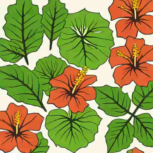 Hibiscus Leaf Venation