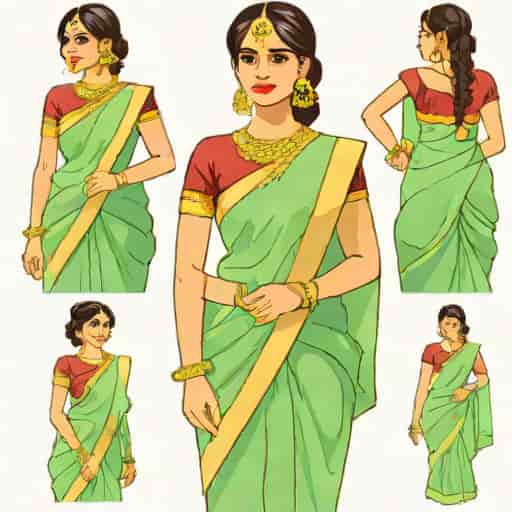 How To Wear Organza Saree