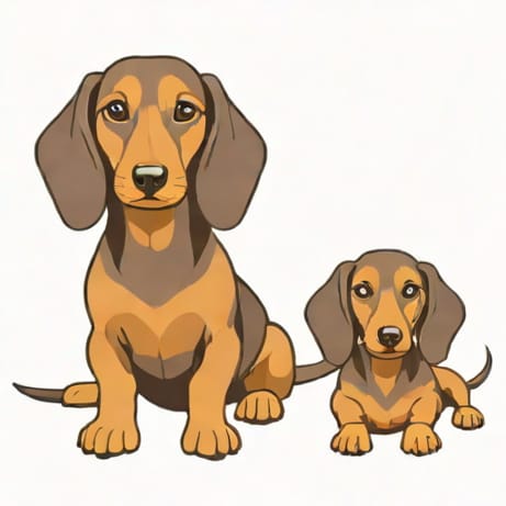 Isabella And Tan Dapple Dachshund