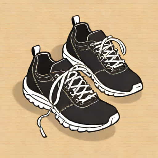 Ladies Black Sketcher Trainers
