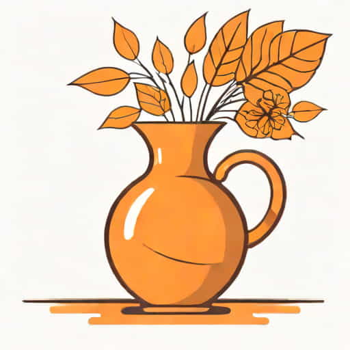Le Smith Swung Vase Orange