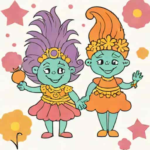 Les Trolls Lady Paillette Froufrou