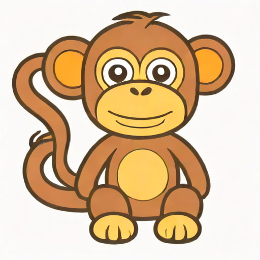 Monkey Dog Toy With Squeaker