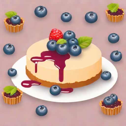 No Bake Blueberry Cheesecake