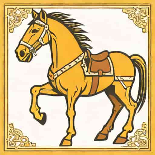 Ochre Skeletal Warhorse