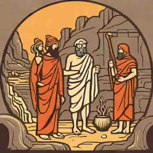 Odysseus Visits Tiresias In The Underworld
