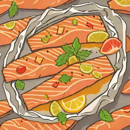 Oven Baked Trout Fillet In Foil