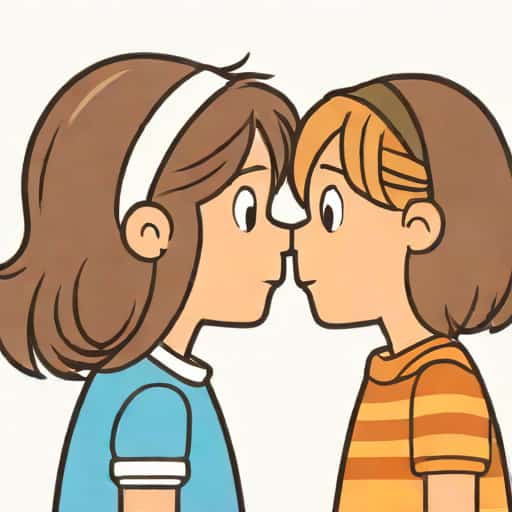 Peppermint Patty And Marcie Kiss