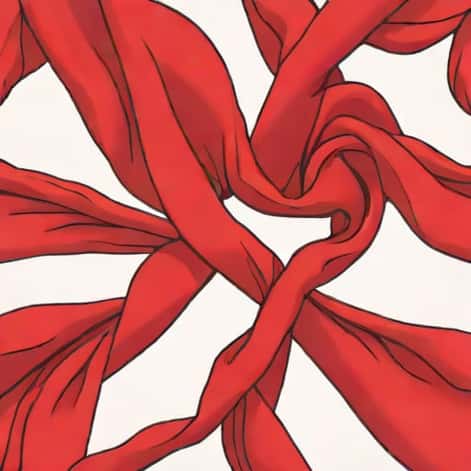 Red Silk Taffeta Fabric