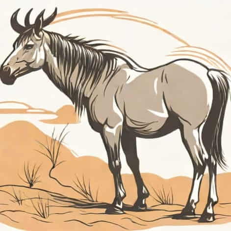 Reverse Dapple Roan Nokota
