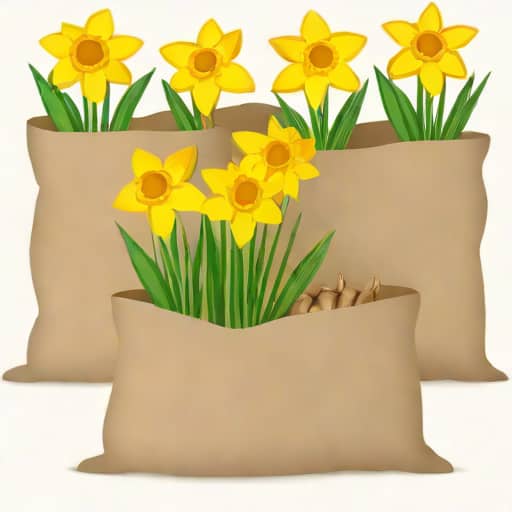 Sacks Of Daffodil Bulbs For Sale