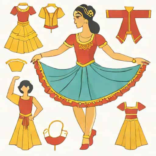 Semi Classical Dance Costume