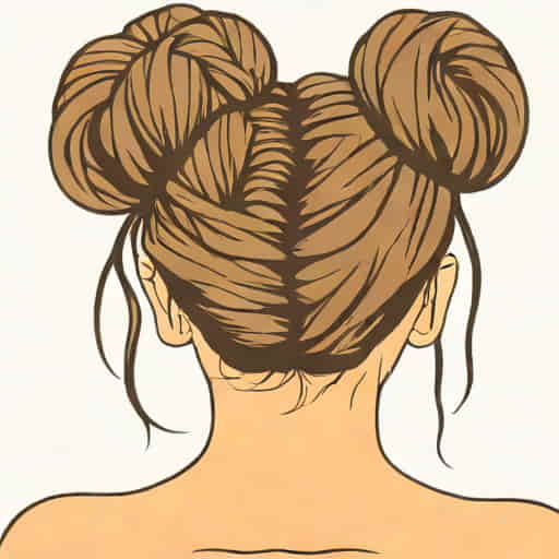 Simple Messy Bun For Short Hair