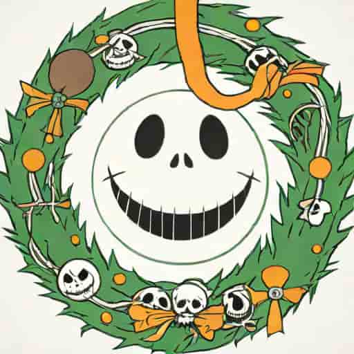 The Nightmare Before Christmas Wreath