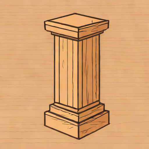 Unfinished Red Oak Newel Post