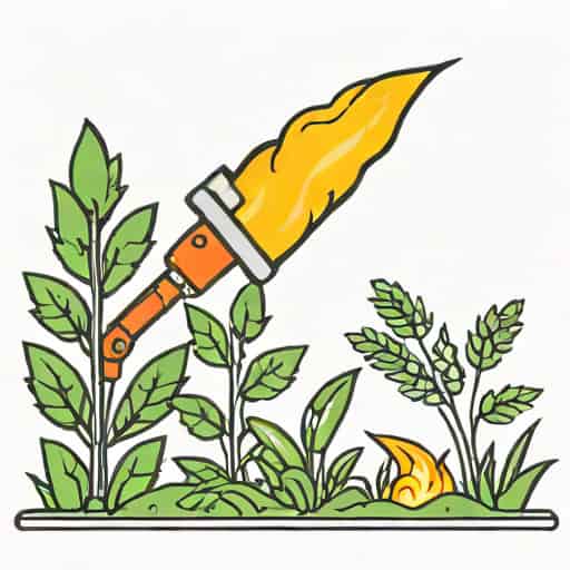 Using Blowtorch On Weeds