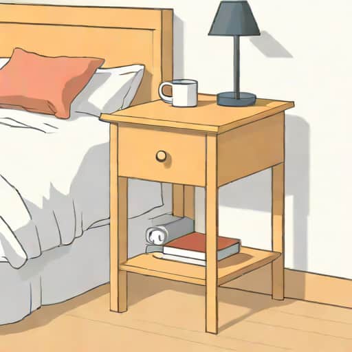 Very Narrow Bedside Table