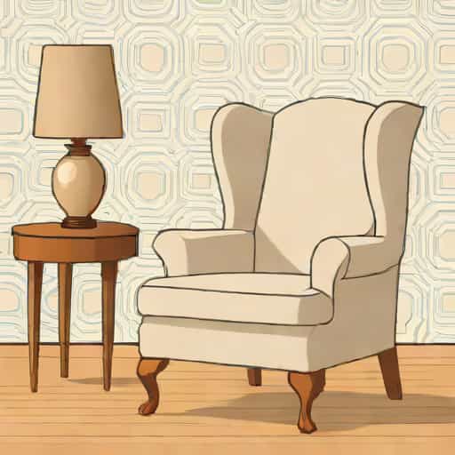 Wingback Chair Slipcover 2 Piece