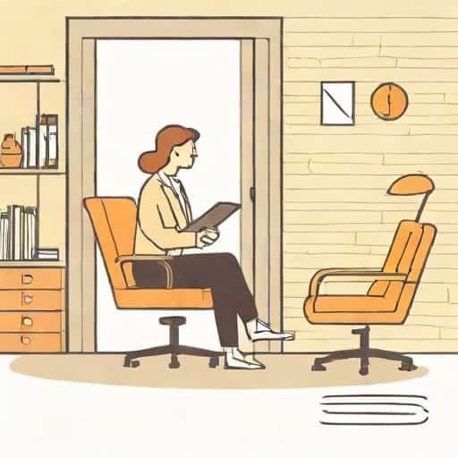 Woman Leaving The Psychoanalyst