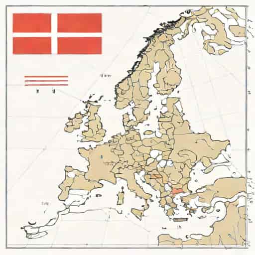 Zealand Denmark Map