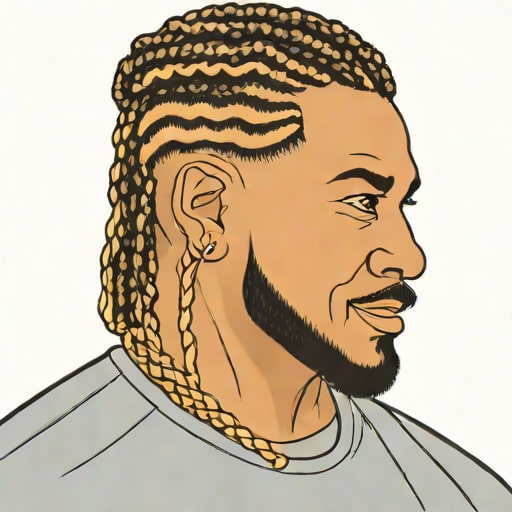 Zig Zag Cornrow Braids For Men